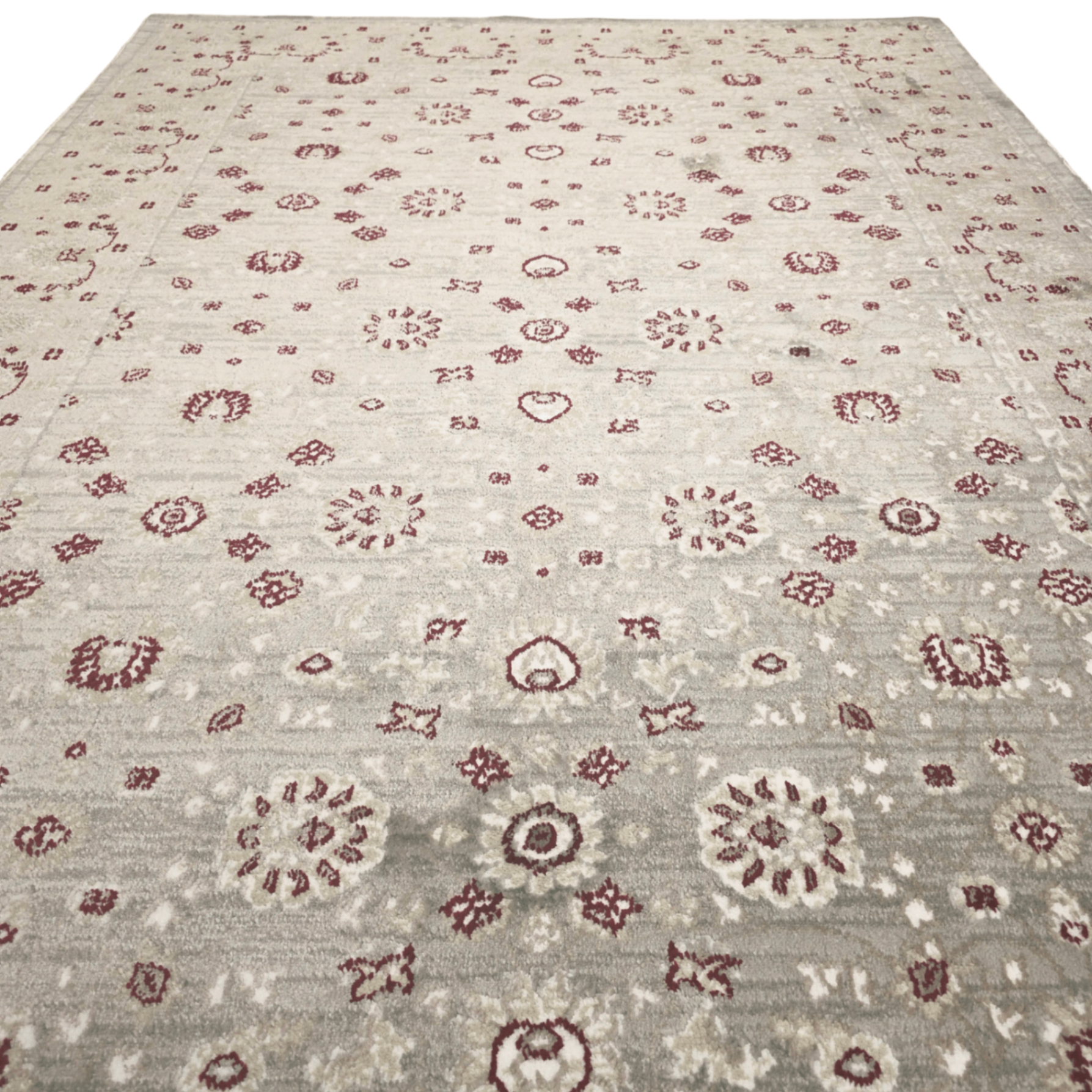 230 x 160cm Persian Floral Grey Design Machine Made Rug