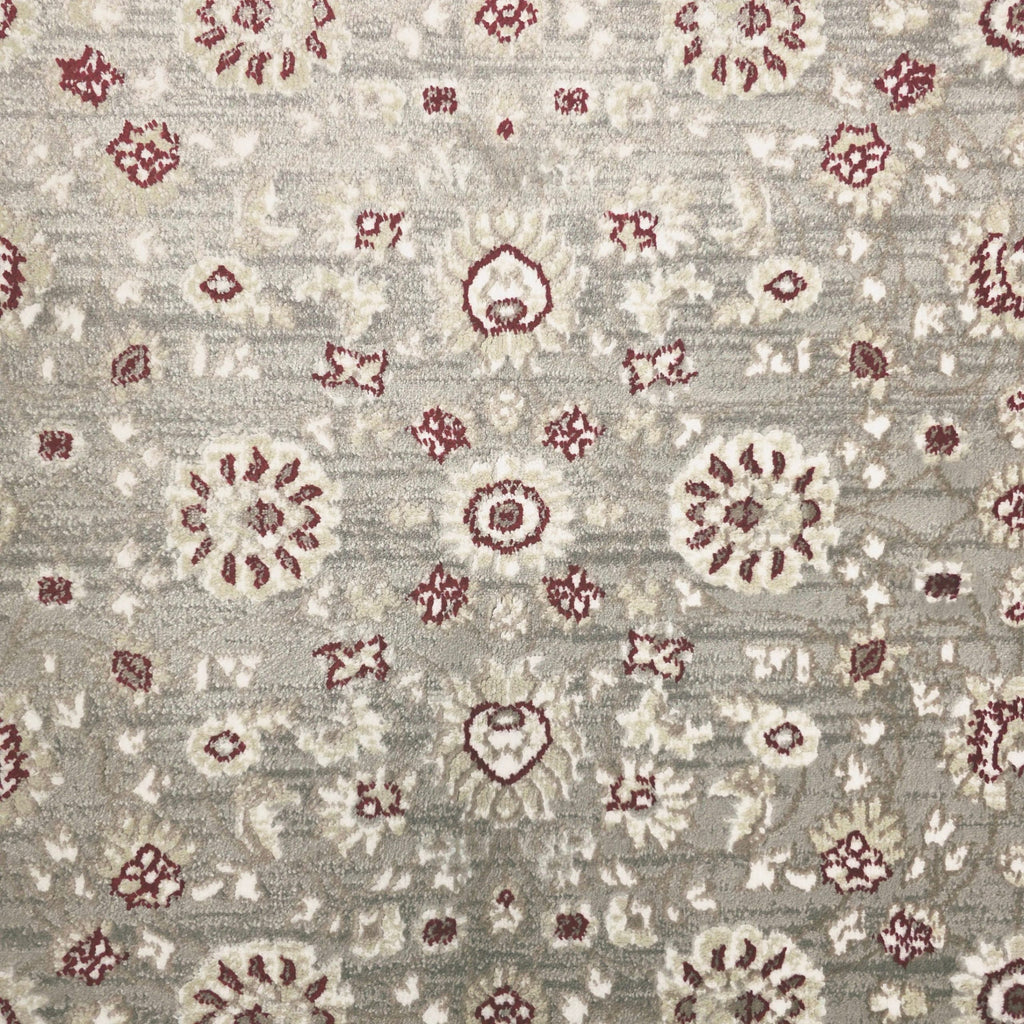 230 x 160cm Persian Floral Grey Design Machine Made Rug