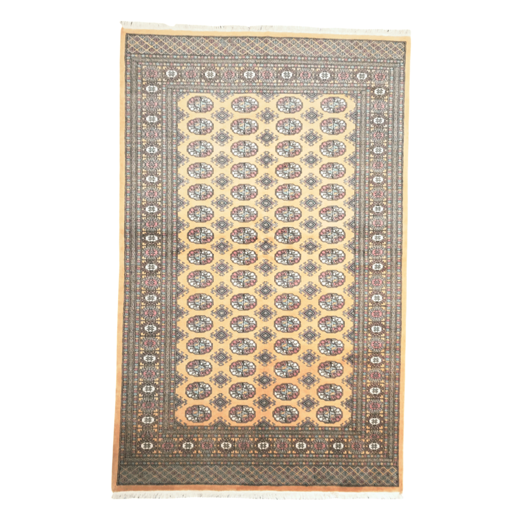 247 x 156 cm Hand-Knotted Mustard Bokhara – Wool Rug