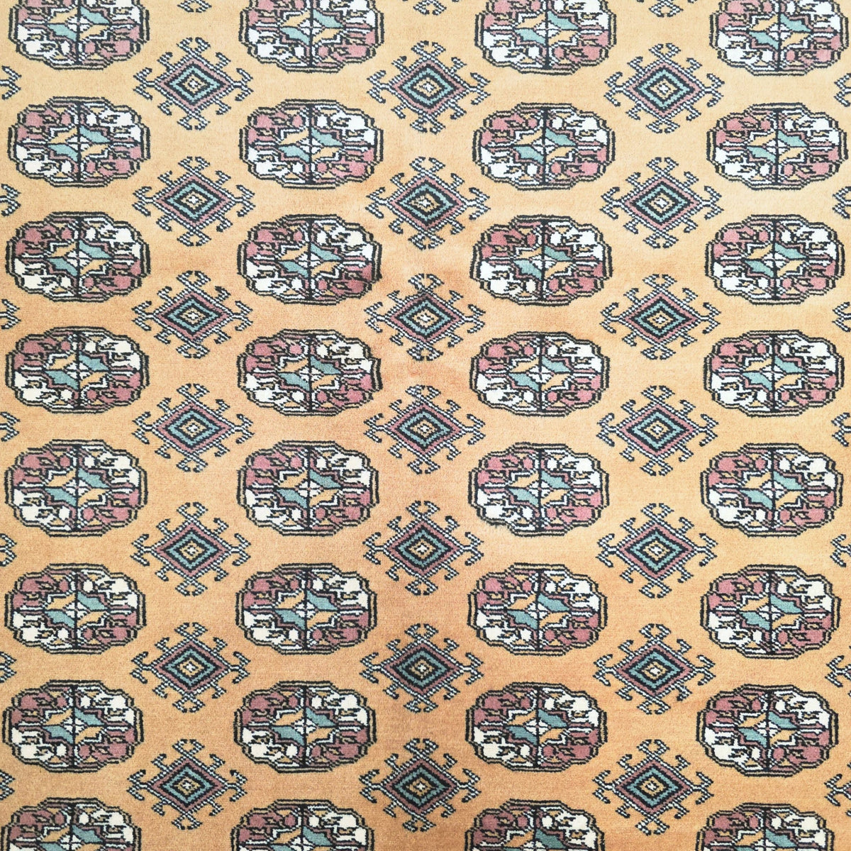 247 x 156 cm Hand-Knotted Mustard Bokhara – Wool Rug
