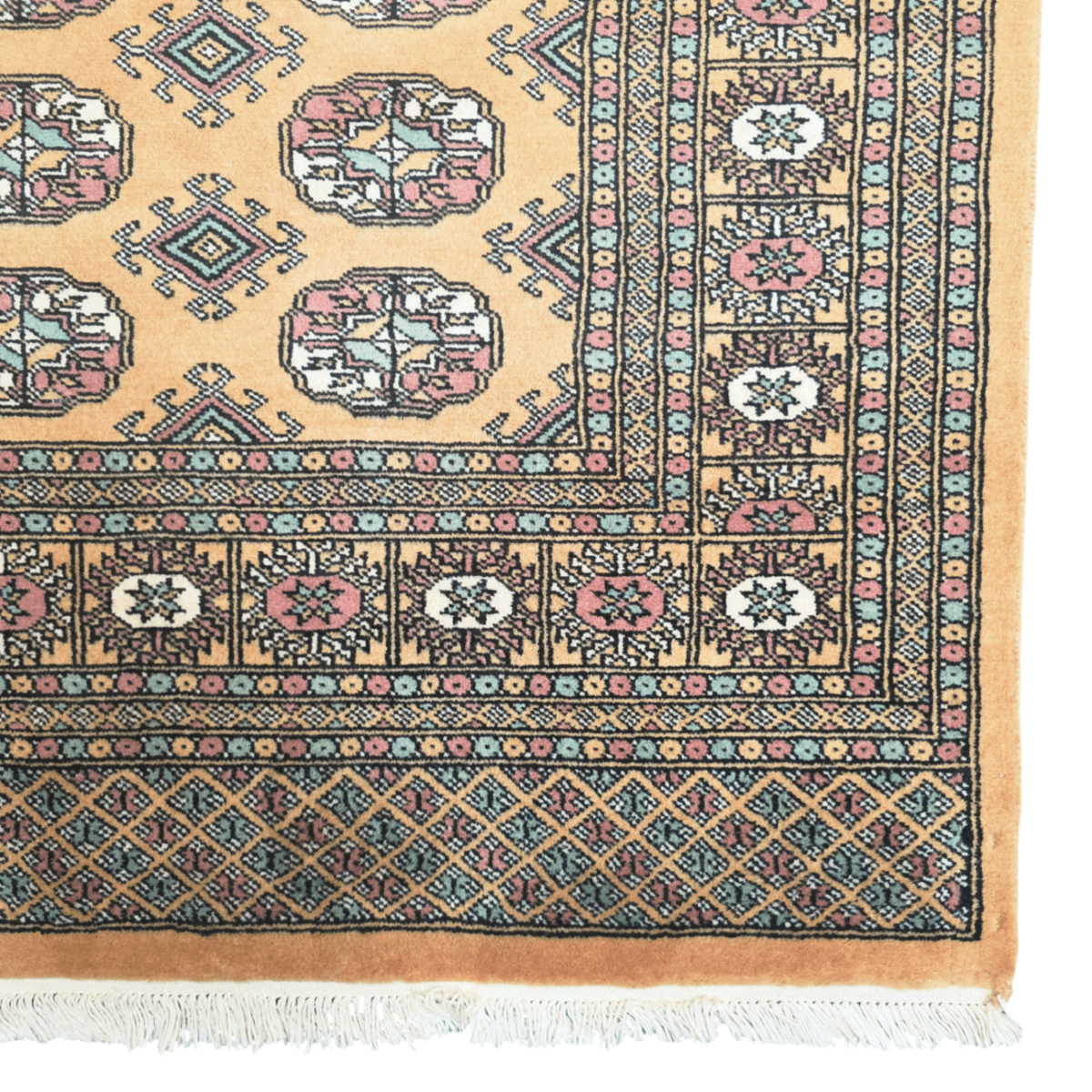 247 x 156 cm Hand-Knotted Mustard Bokhara – Wool Rug