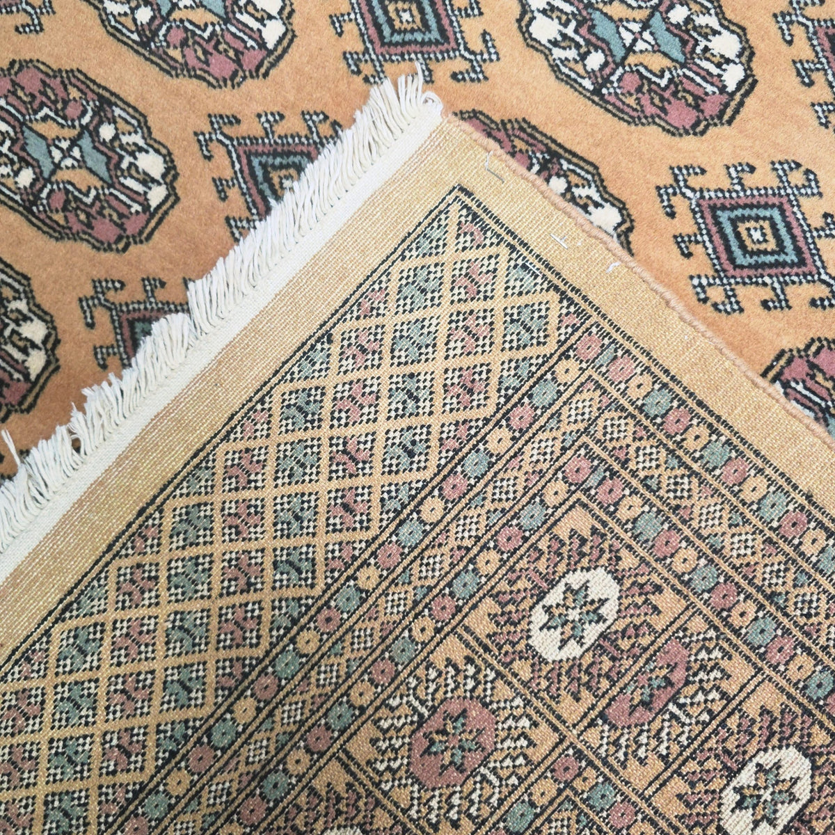 247 x 156 cm Hand-Knotted Mustard Bokhara – Wool Rug