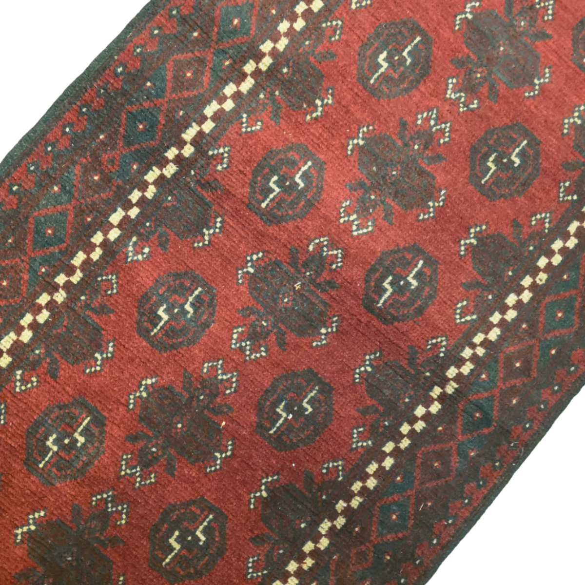 278 x 76 cm Red Afghan Bokhara Runner Rug