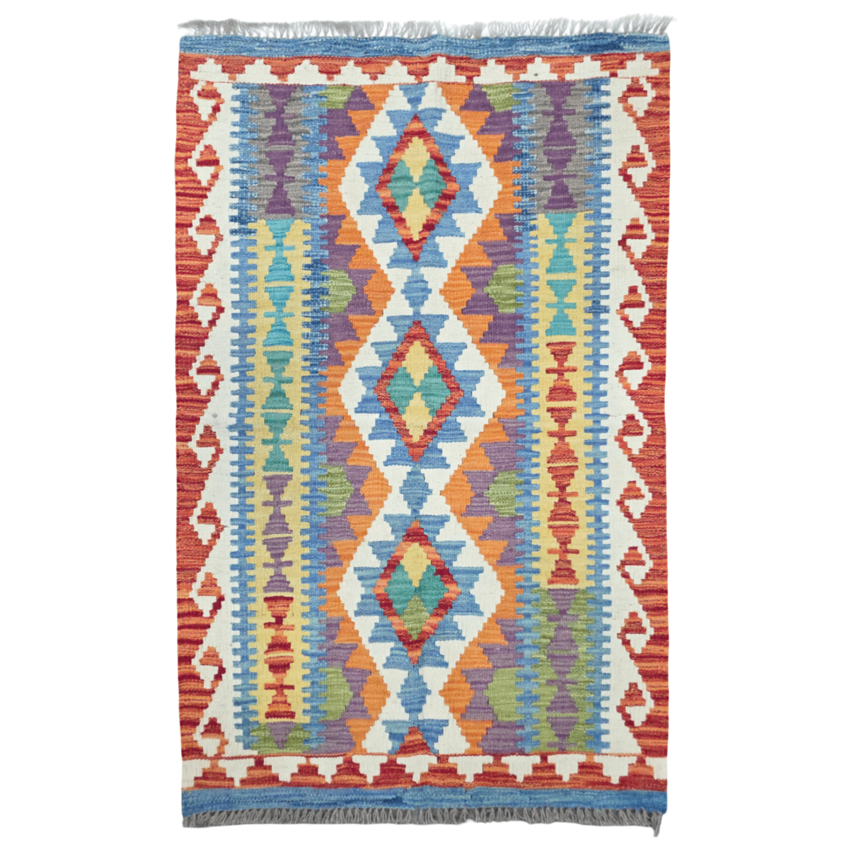 125 x 84 cm Hand Woven Afghan Kilim Rug