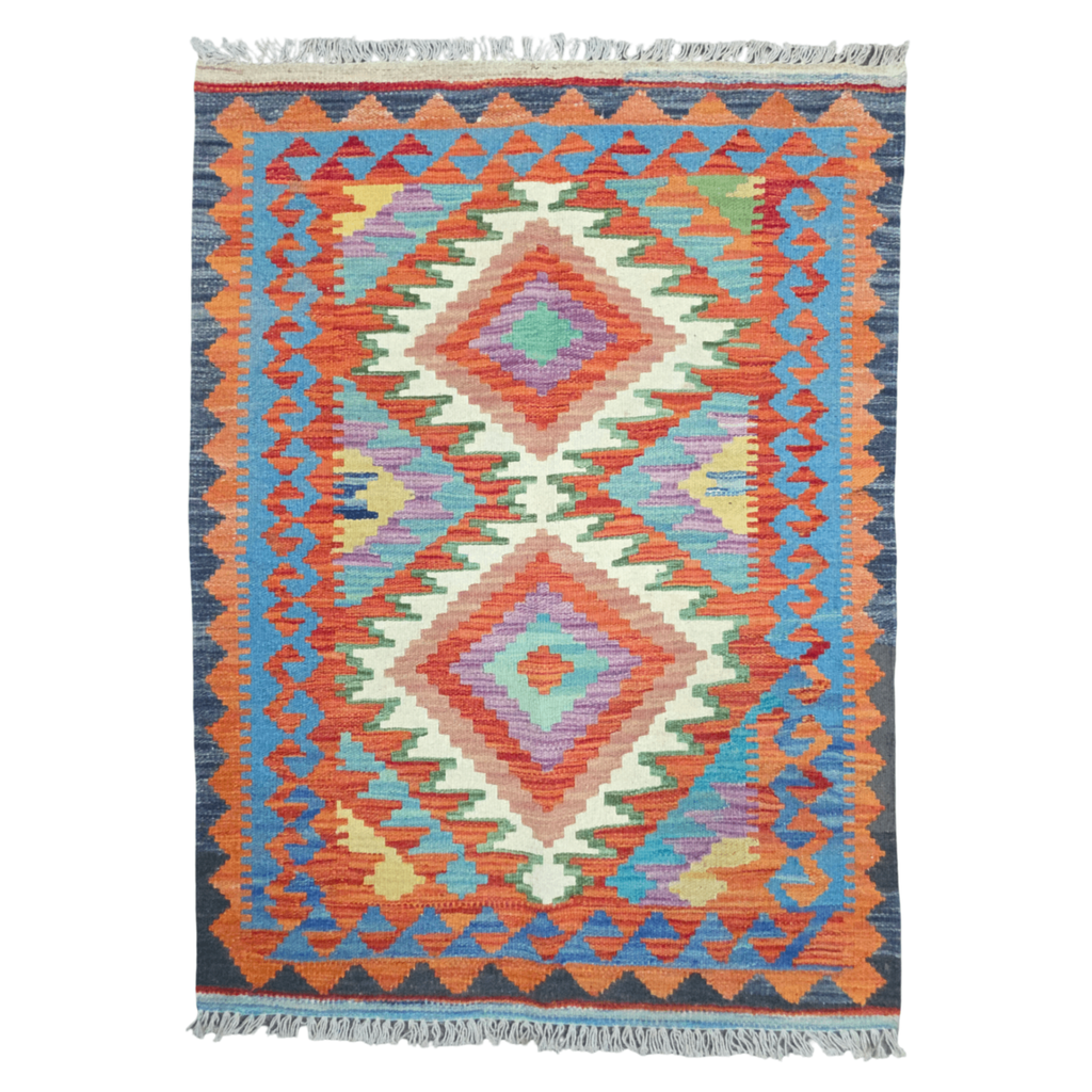 125 x 84 cm Hand Woven Afghan Kilim Rug