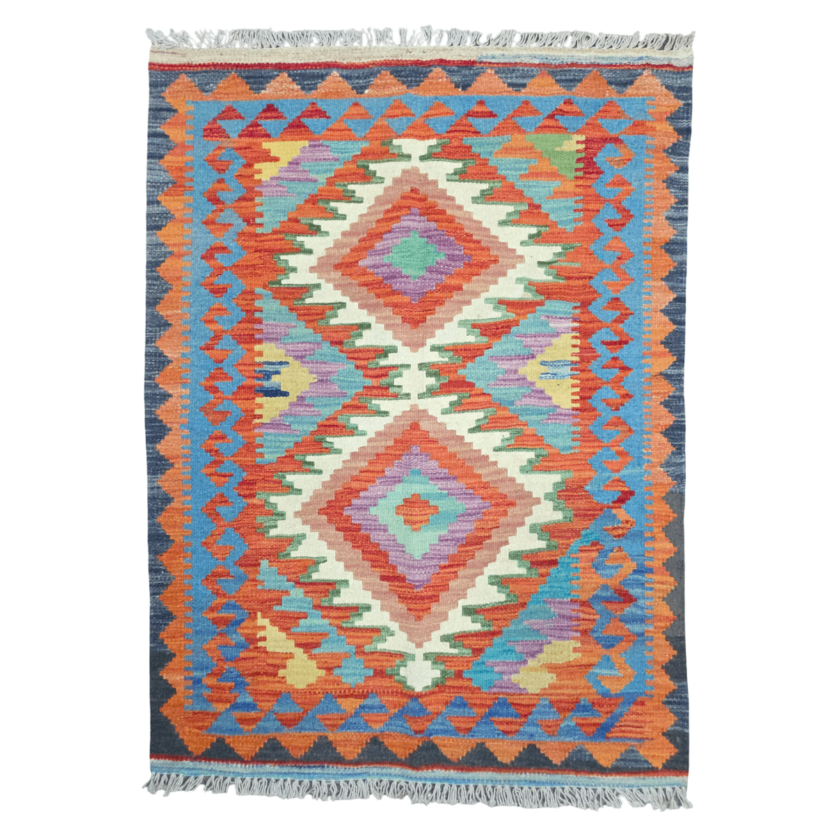 125 x 84 cm Hand Woven Afghan Kilim Rug
