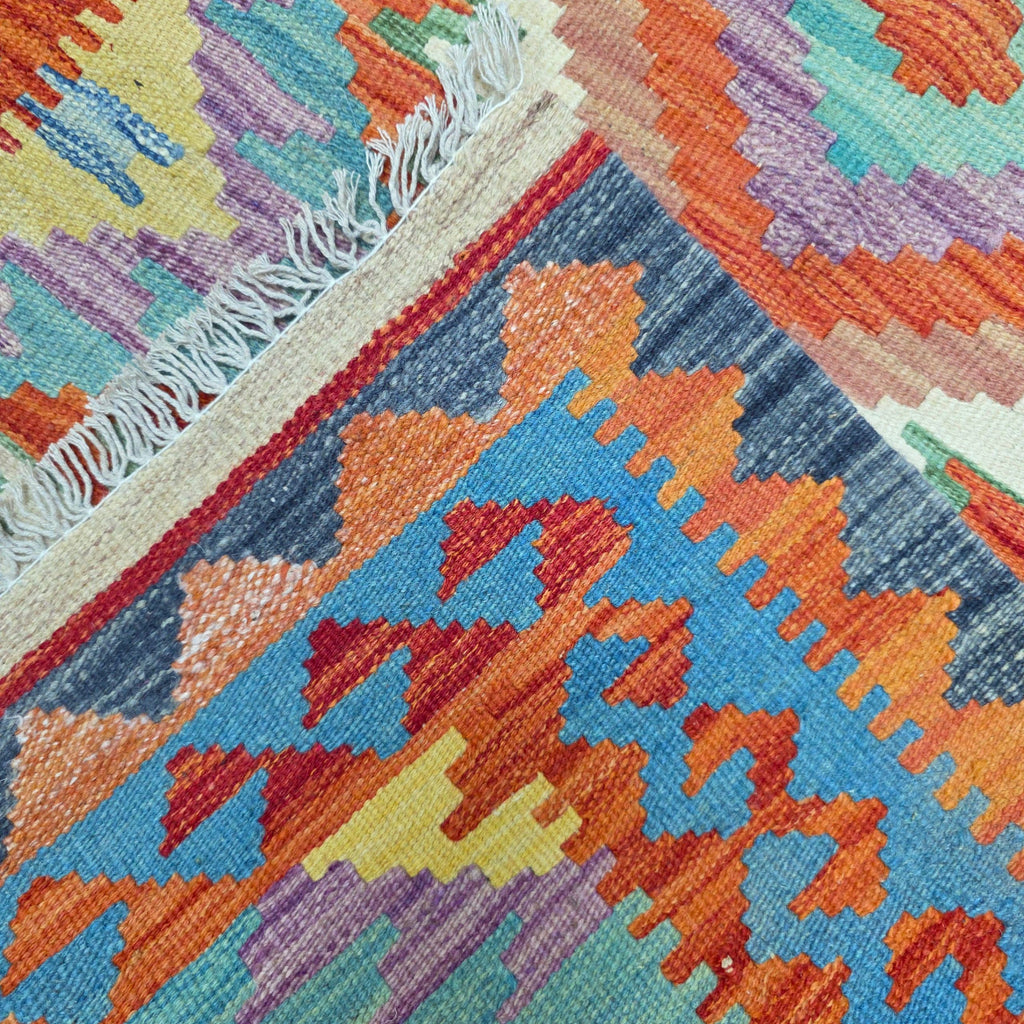 125 x 84 cm Hand Woven Afghan Kilim Rug