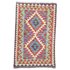 125 x 84 cm Hand Woven Afghan Kilim Rug