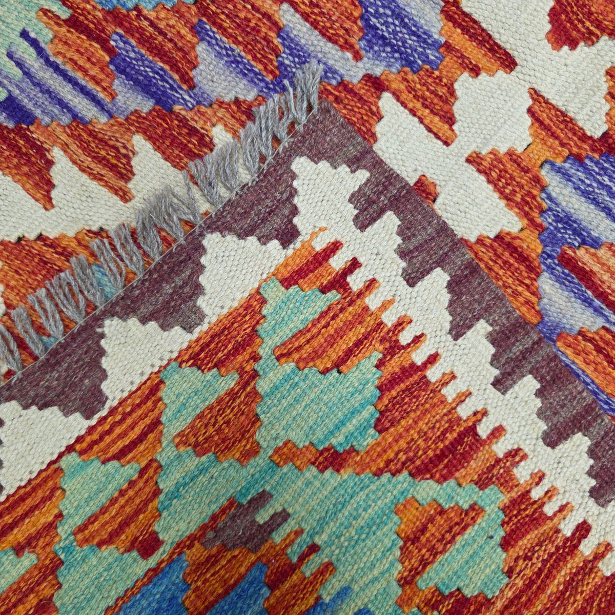 125 x 84 cm Hand Woven Afghan Kilim Rug