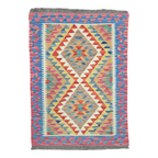 125 x 84 cm Hand Woven Afghan Kilim Rug