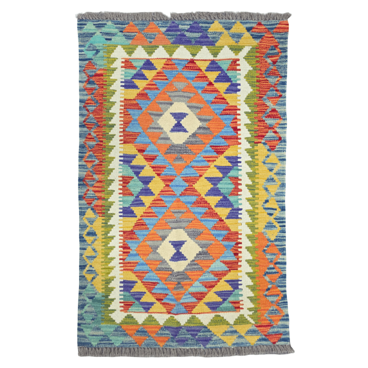 125 x 84 cm Hand Woven Afghan Kilim Rug