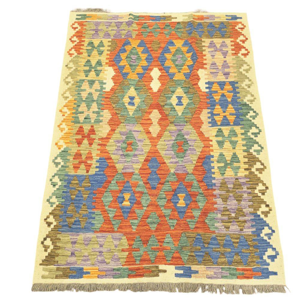 176 x 127 cm Hand Woven Afghan Kilim Rug