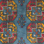 201 x 150 cm Hand-Knotted Afghan Akche Rug