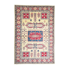 242 x 166 cm Hand Knotted Afghan Kazak Rug