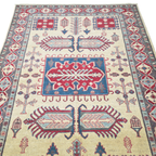 242 x 166 cm Hand Knotted Afghan Kazak Rug