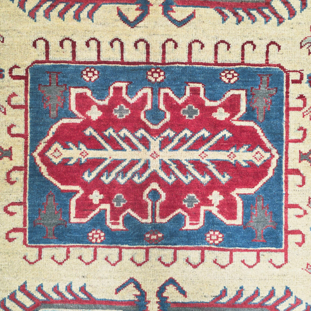 242 x 166 cm Hand Knotted Afghan Kazak Rug