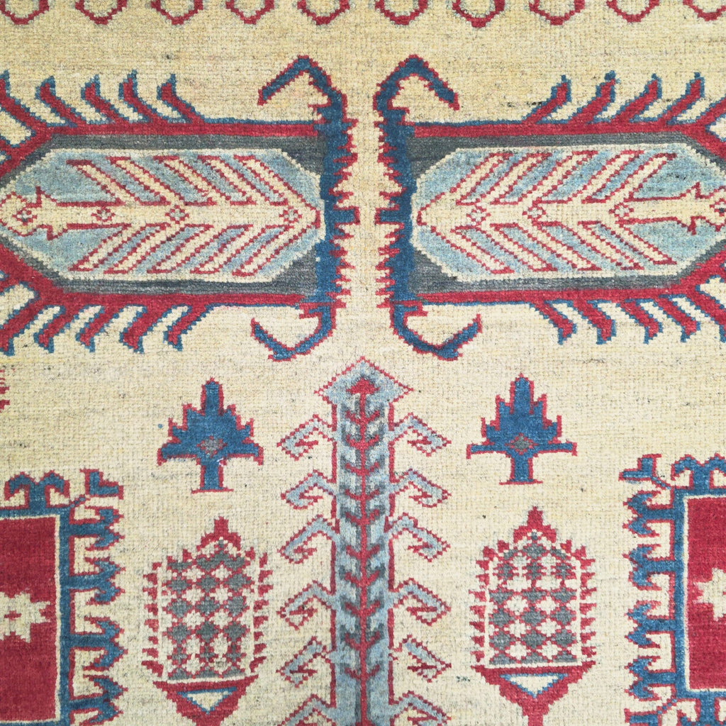242 x 166 cm Hand Knotted Afghan Kazak Rug