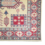 242 x 166 cm Hand Knotted Afghan Kazak Rug
