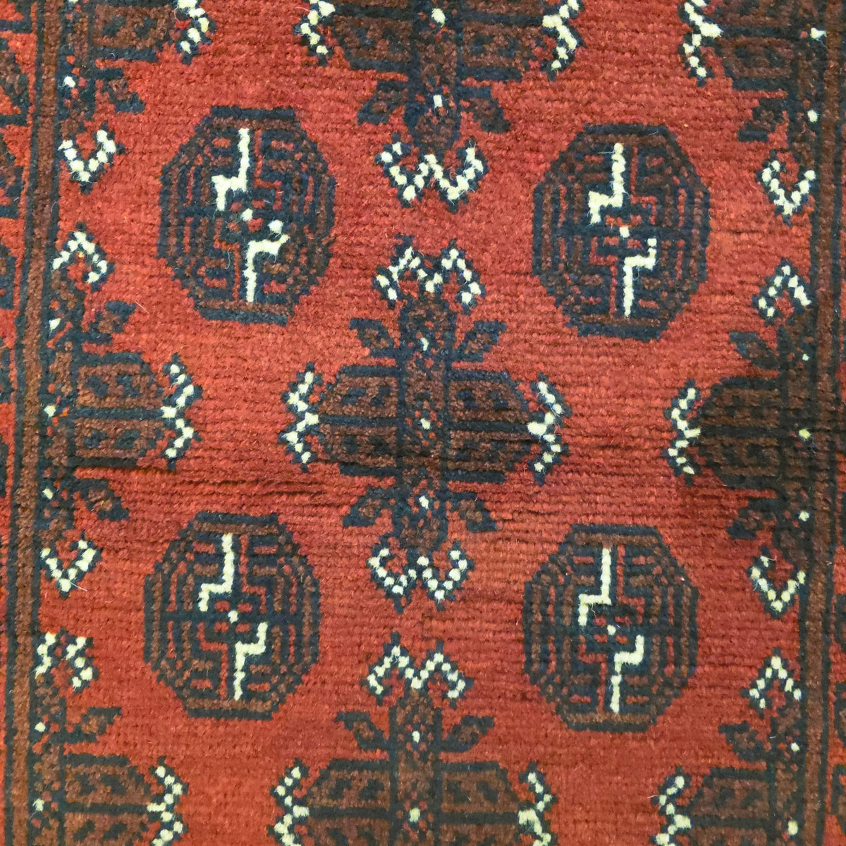 285 x 74 cm Red Afghan Bokhara Runner Rug