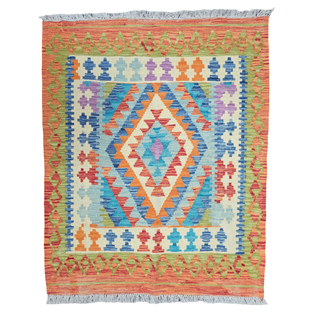 125 x 84 cm Hand Woven Afghan Kilim Rug