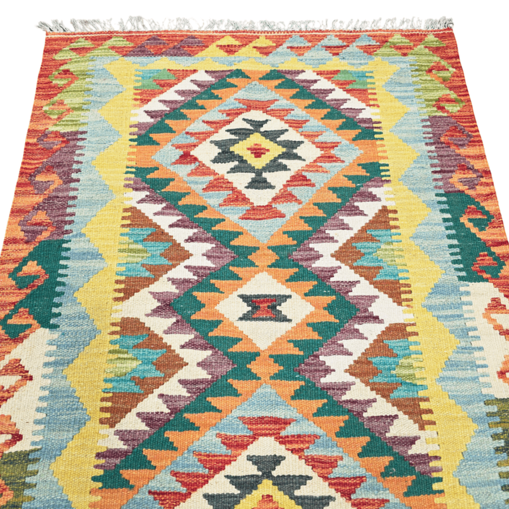 125 x 84 cm Hand Woven Afghan Kilim Rug