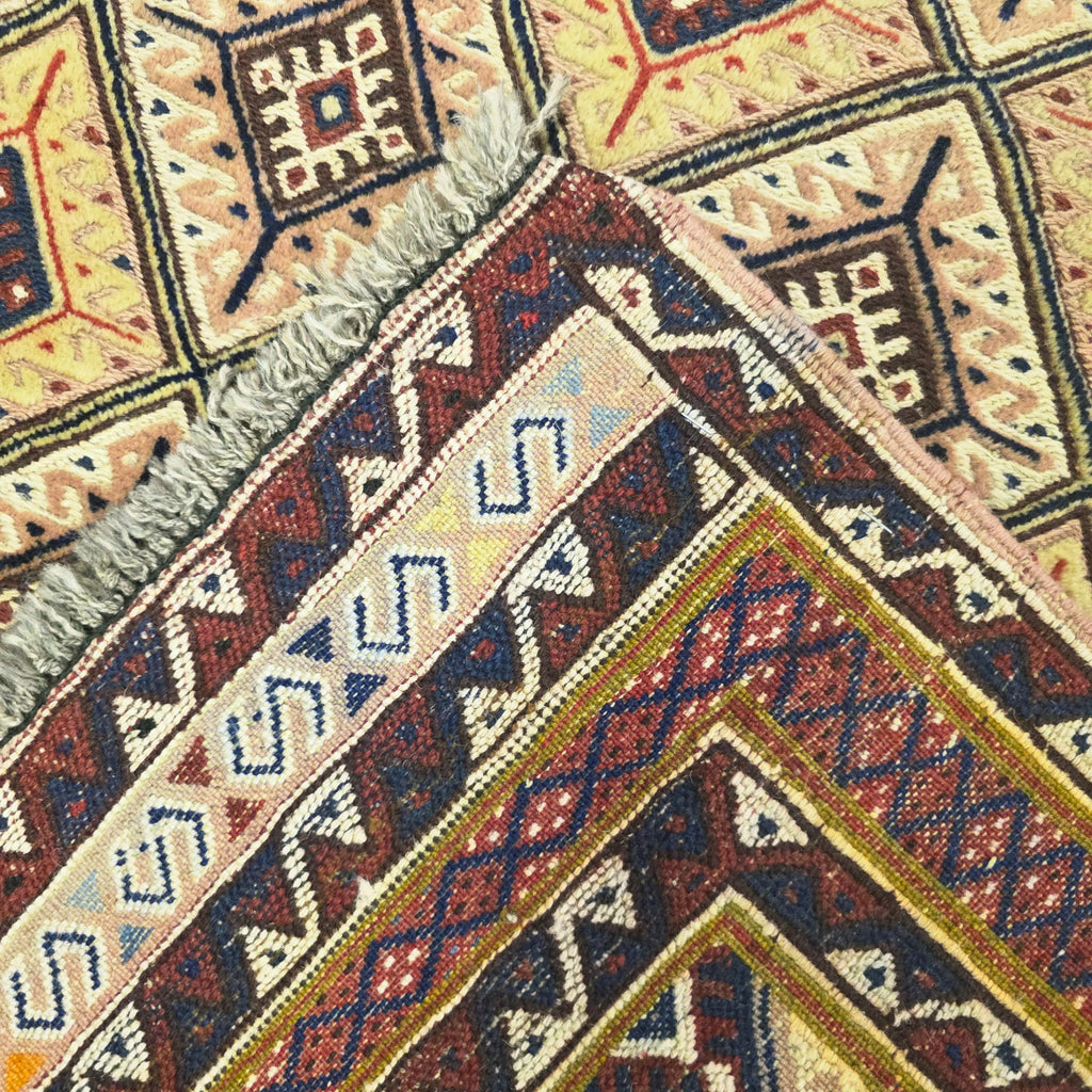 141 x 92 cm Hand Knotted Afghan Kazak Rug
