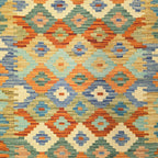 174 x 125 cm Hand Woven Afghan Kilim Rug