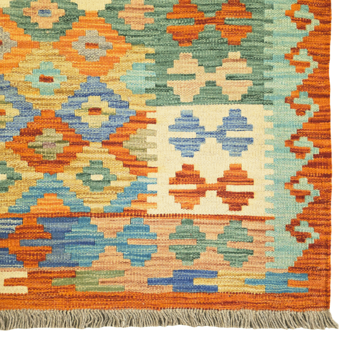 174 x 125 cm Hand Woven Afghan Kilim Rug