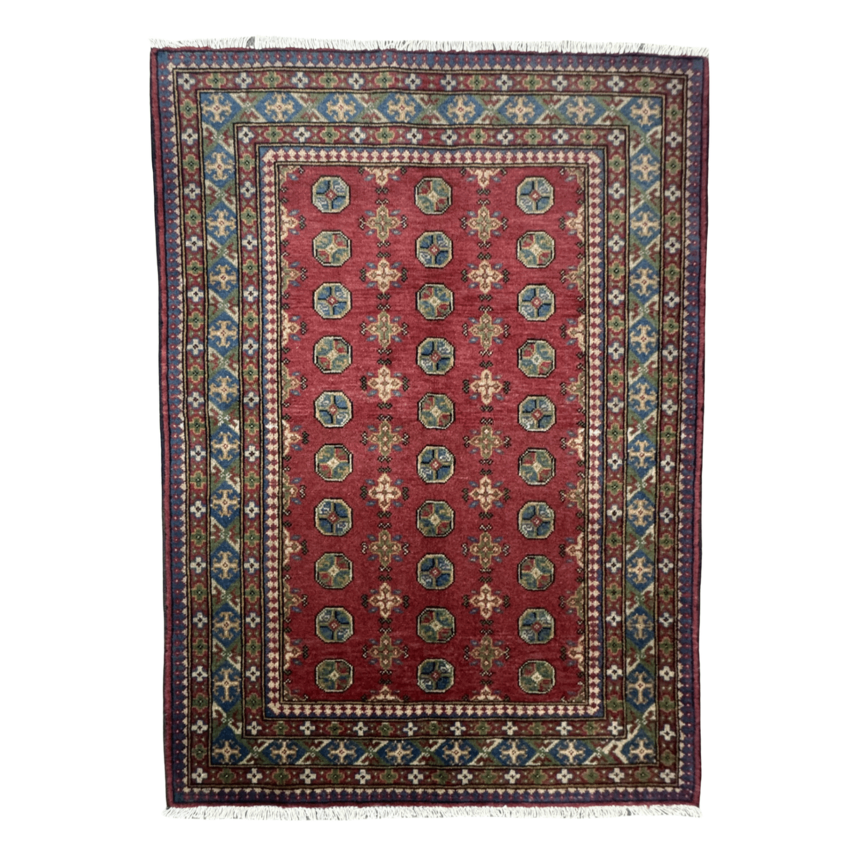 179 x 124 cm Hand-Knotted Color Afghan Akche – Wool Rug