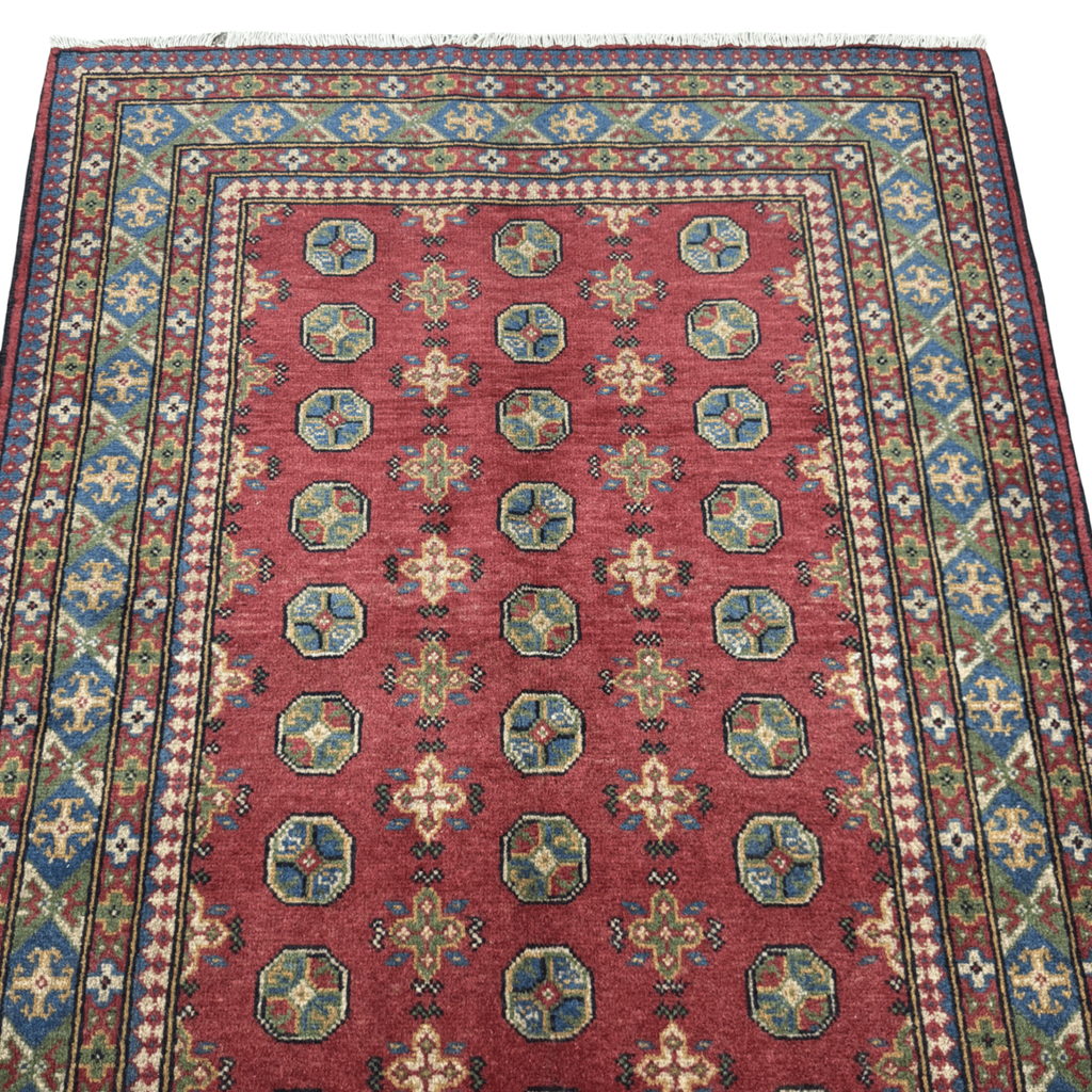 179 x 124 cm Hand-Knotted Afghan Akche Rug