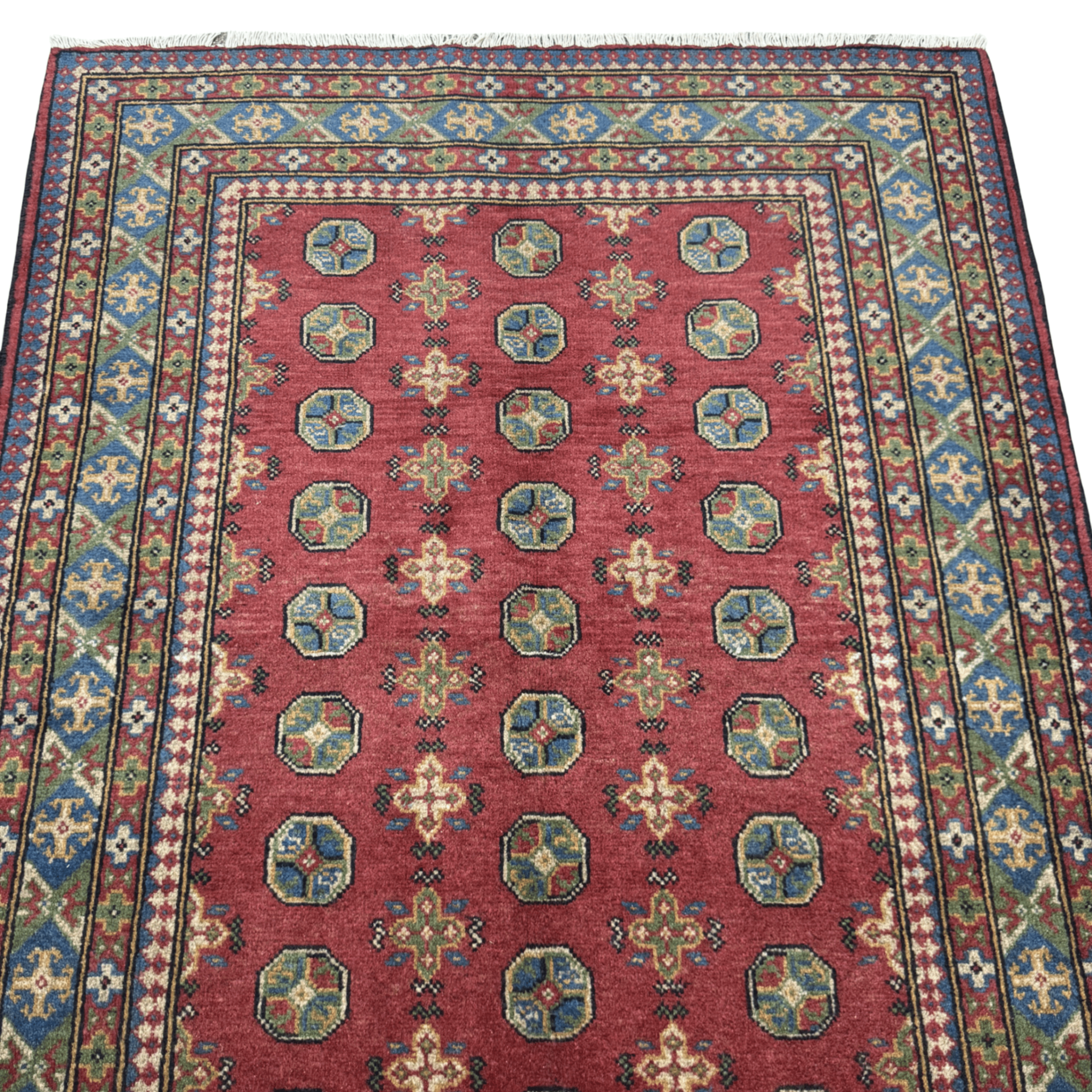 179 x 124 cm Hand-Knotted Afghan Akche Rug