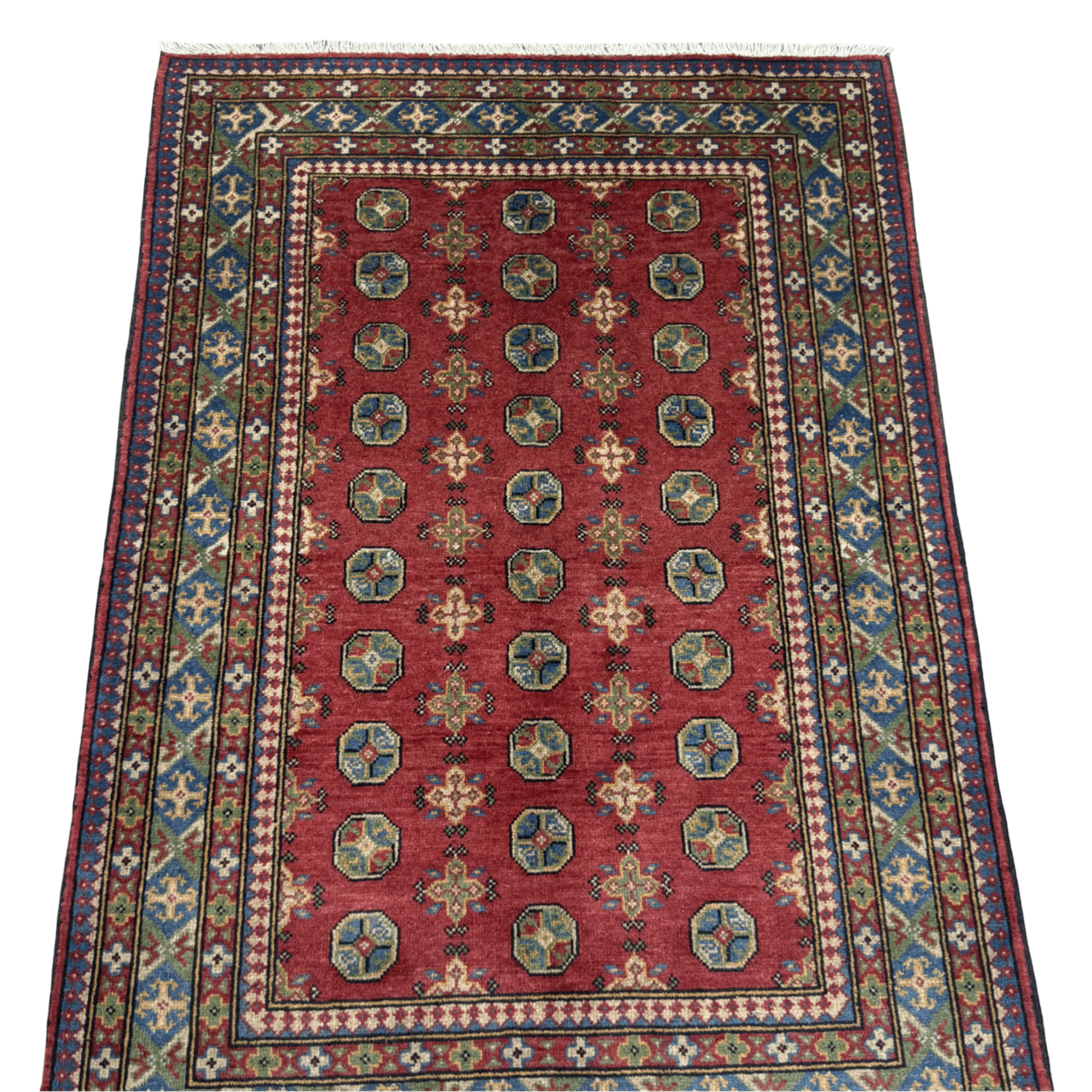 179 x 124 cm Hand-Knotted Afghan Akche Rug