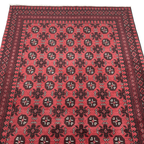 194 x 154 cm Hand-Knotted Afghan Bokhara Akche Rug