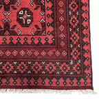 194 x 154 cm Hand-Knotted Afghan Akche Bokhara Rug
