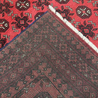 194 x 154 cm Hand-Knotted Afghan Bokhara Akche Rug