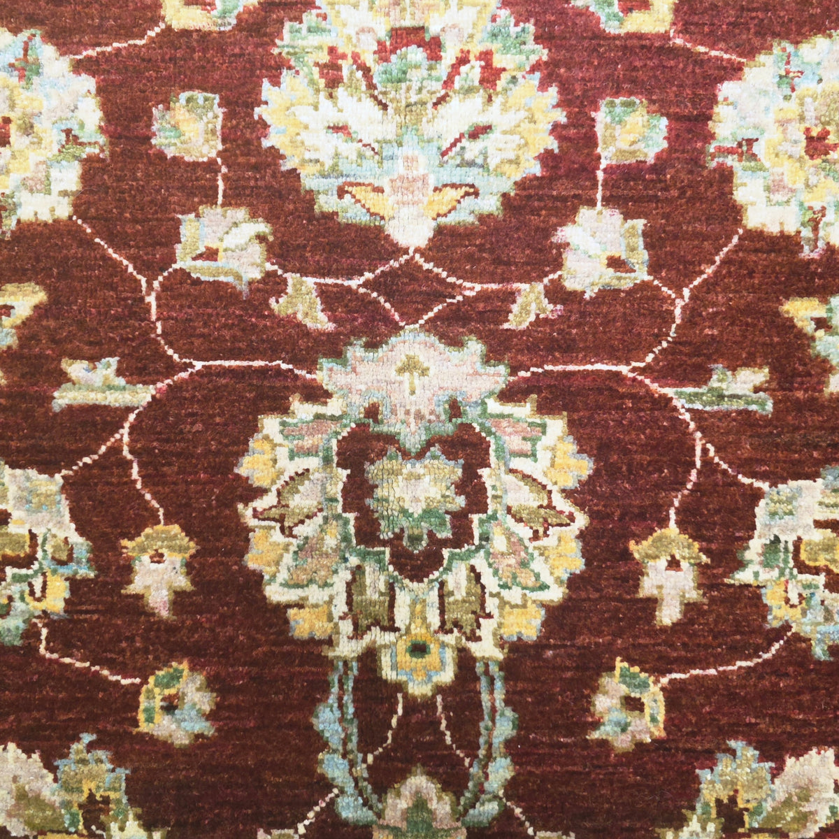 197 x 146 cm Hand Knotted Soft Tone Afghan Chobi – Wool Rug