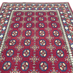 202 x 148 cm Hand-Woven Afghan Akche Rug