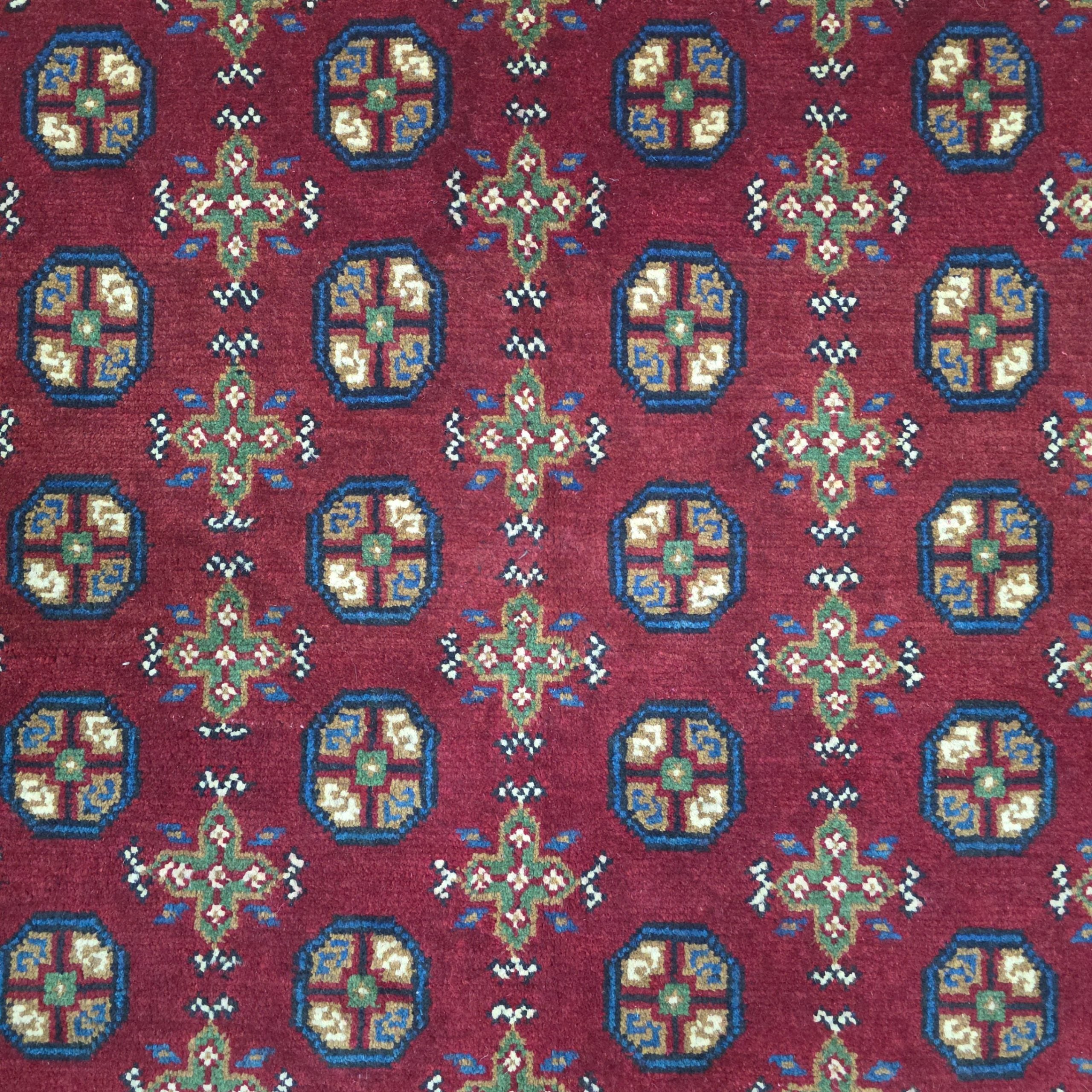 202 x 148 cm Hand-Woven Afghan Akche Rug