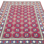 202 x 148 cm Hand-Woven Afghan Akche Rug