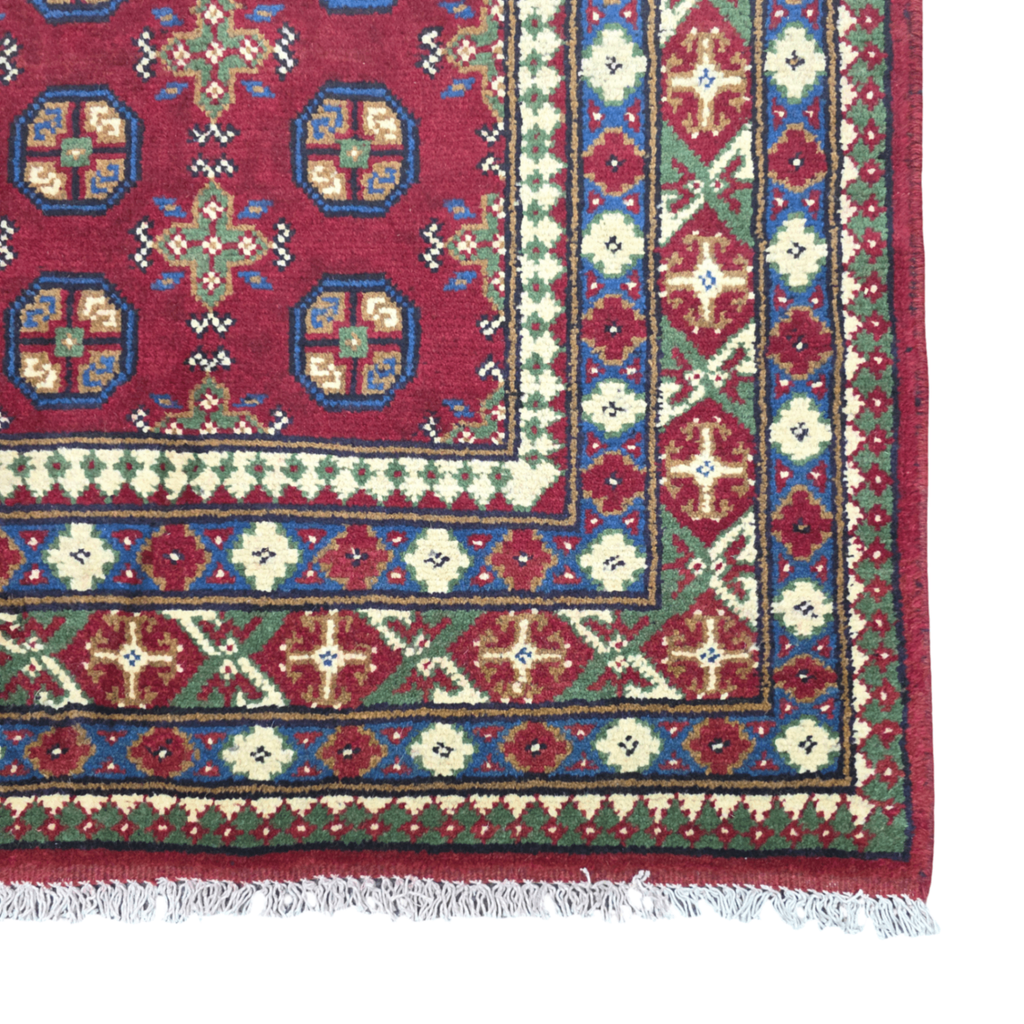 202 x 148 cm Hand-Woven Afghan Akche Rug