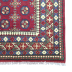 202 x 148 cm Hand-Woven Afghan Akche Rug