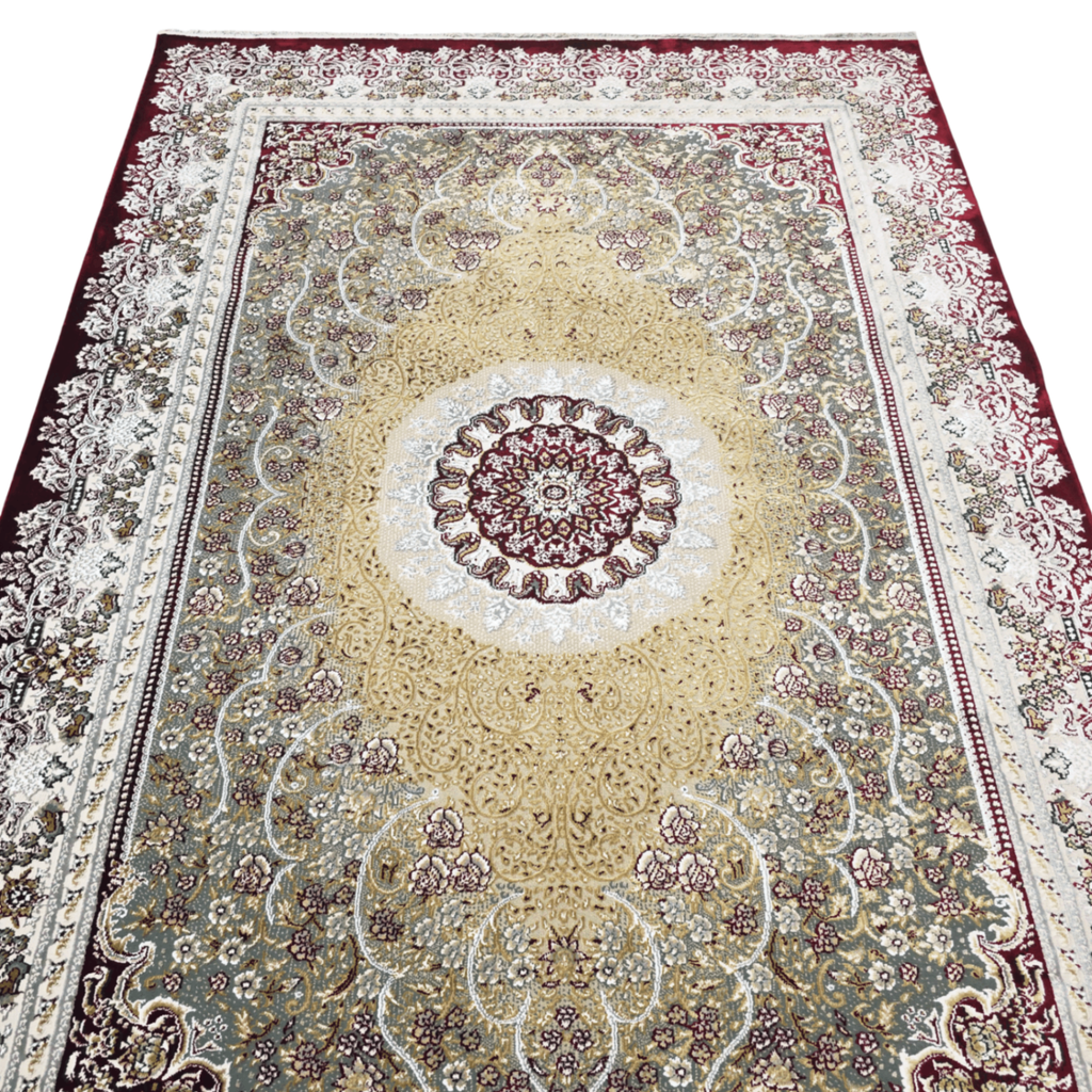 230 x 160 cm Persian Floral Red Design Machine Made Rug