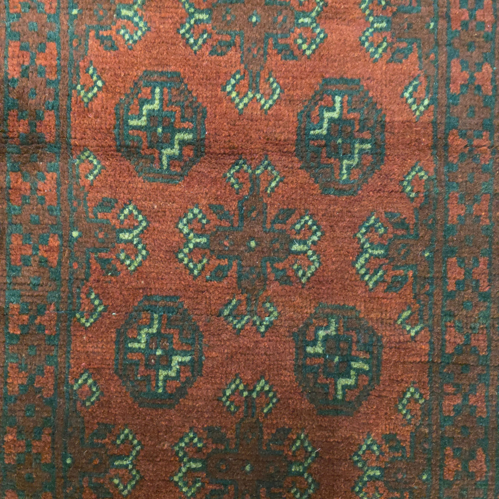 285 x 77 cm Red Afghan Bokhara Runner Rug