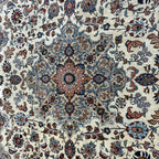 300 x 200 cm Hand-Knotted Persian Nain Medallion – Wool Rug