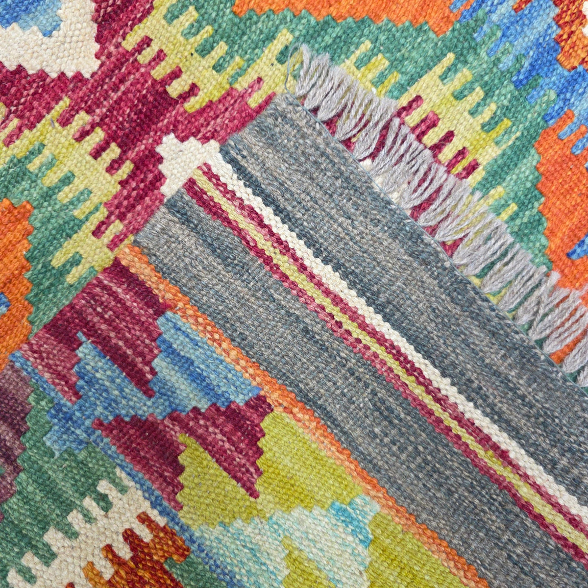 115 x 75 cm Hand Woven Afghan Kilim Rug