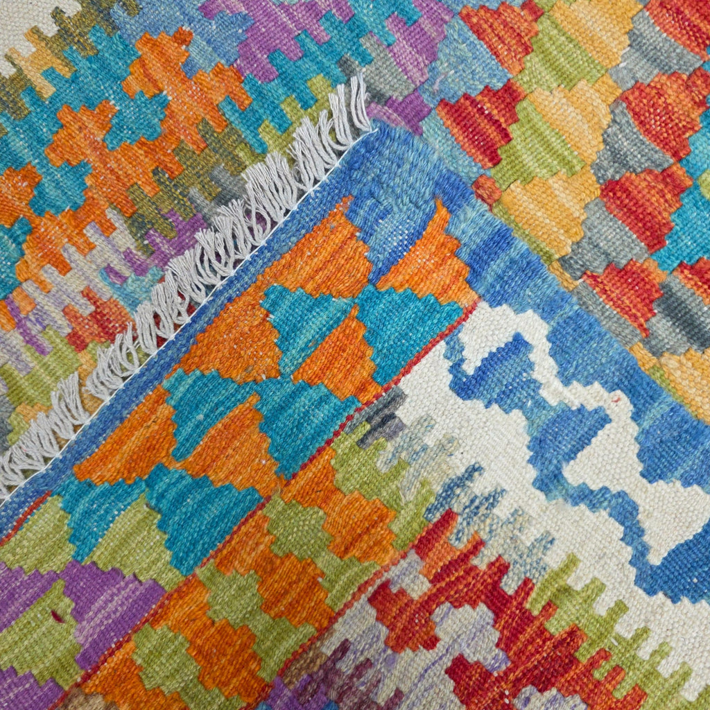 125 x 84 cm Hand Woven Afghan Kilim Rug
