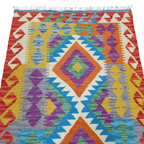 125 x 84 cm Hand Woven Afghan Kilim Rug