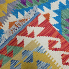125 x 84 cm Hand Woven Afghan Kilim Rug
