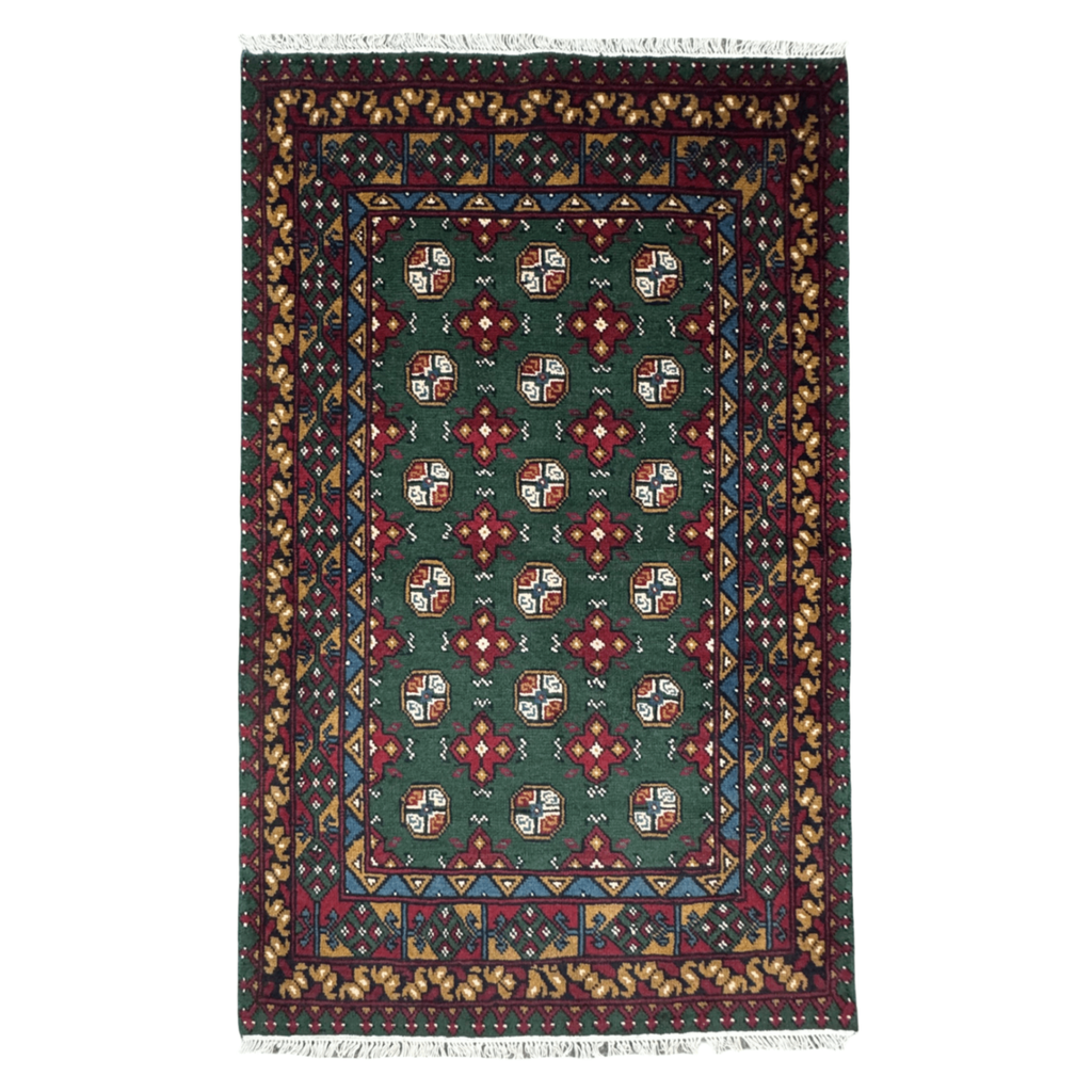 176 x 108 cm Hand-Knotted Afghan Akche Rug