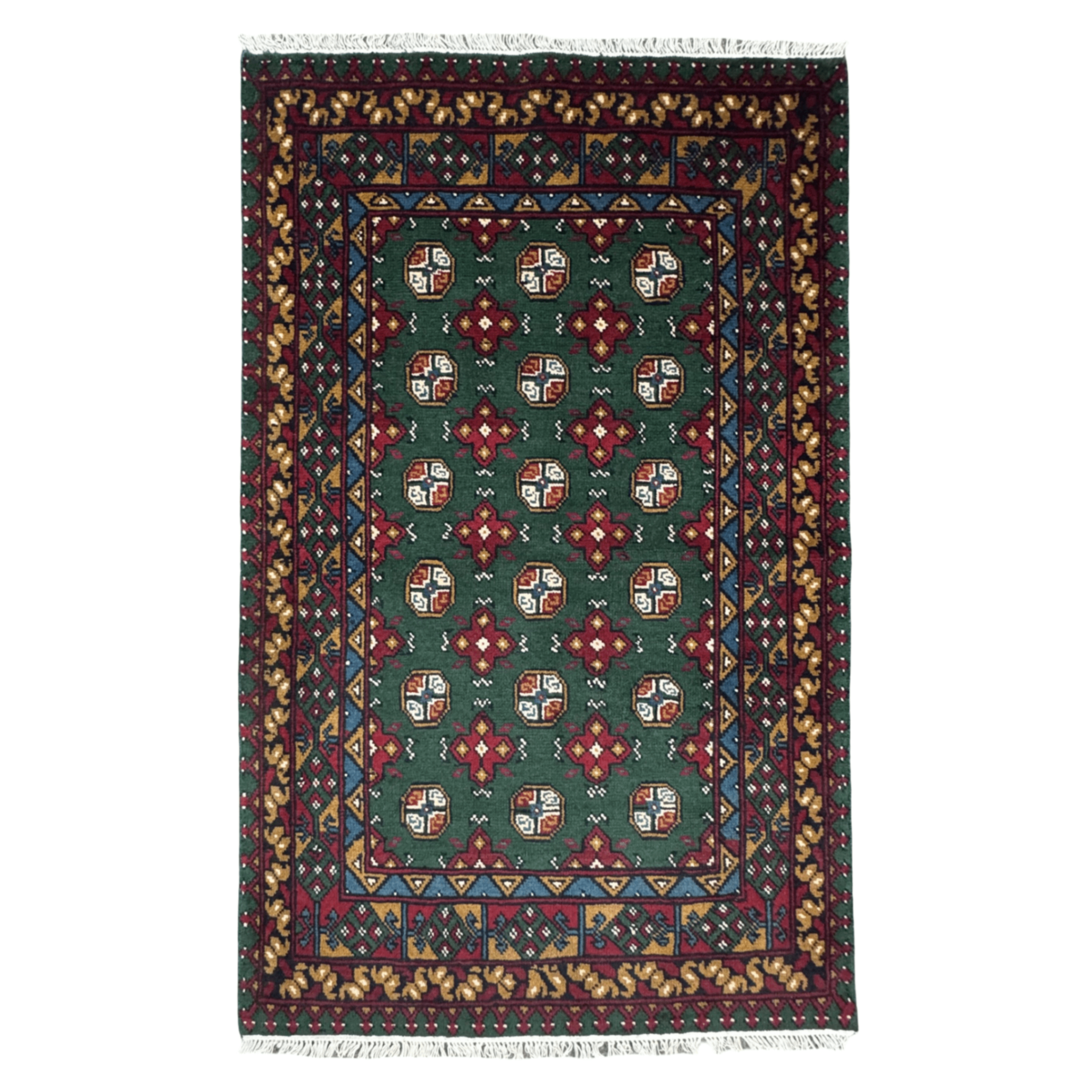 176 x 108 cm Hand-Knotted Afghan Akche Rug